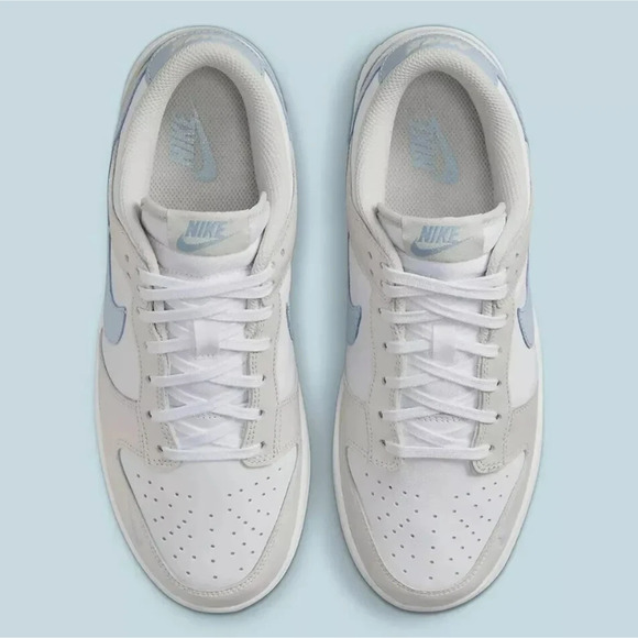 Nike Dunk Low WMNS Sz 12W White/LT Armory Blue HF0023-100 Fast FREE Shipping - Picture 4 of 6